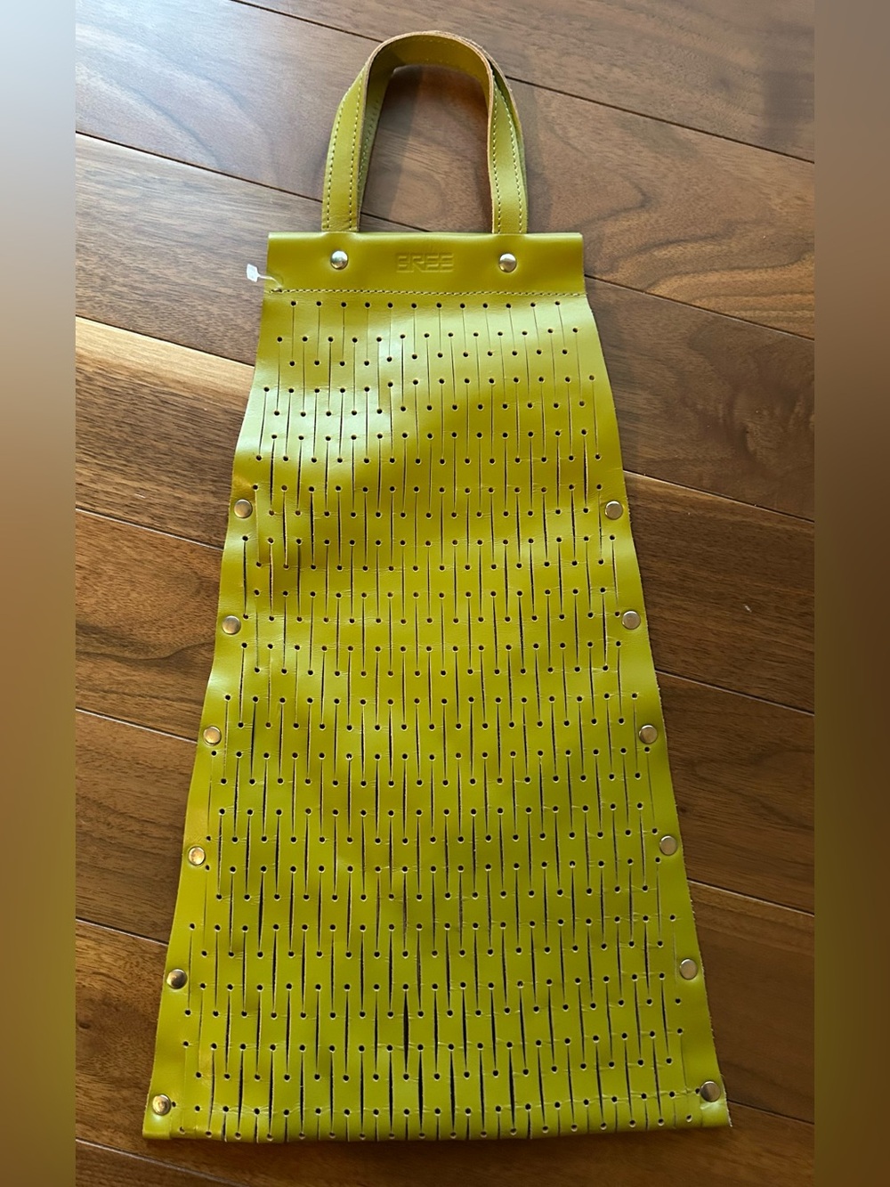BREE Vintage Lime Green Tote Bag